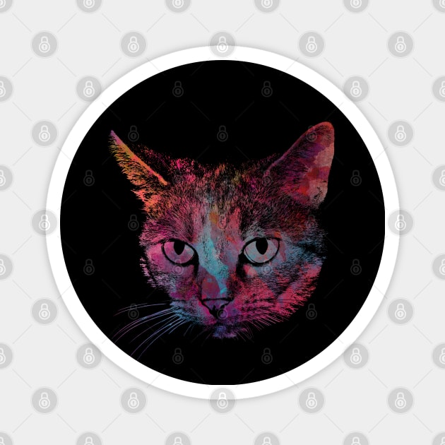 cat #cat #cats animal art Magnet by JBJart